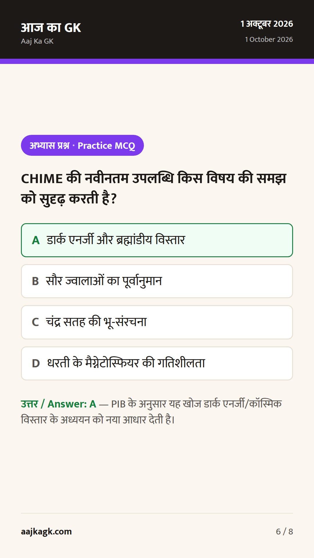 24–48 घंटे की टॉप साइंस-टेक: CHIME से हाइड्रोजन सिग्नल, Special Campaign 6.0 व Swachhata Hi Seva — 6