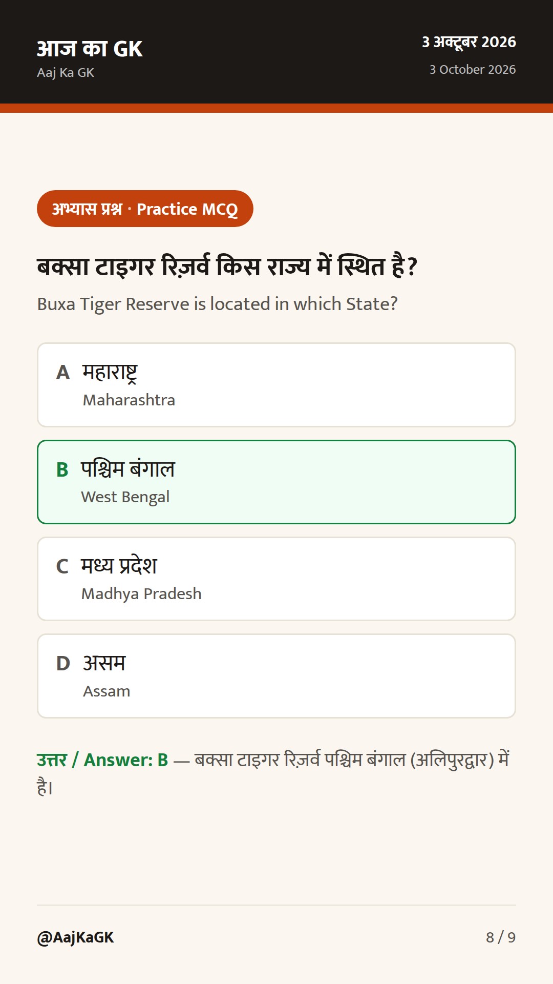 48 घंटे: प्याज़ बफर का विस्तार, बक्सा टाइगर रिज़र्व में बाघिन, पीएम स्मृति-उपहार ई-नीलामी बढ़ी — 8