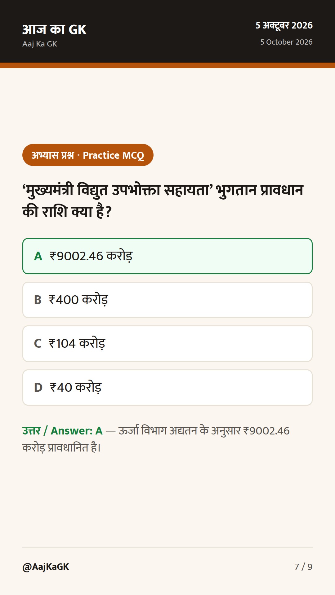 बिहार विशेष (5 अक्तूबर): बिजली सब्सिडी हेतु ₹9002.46 करोड़, RDSS सब-स्टेशन को बढ़ावा — 7